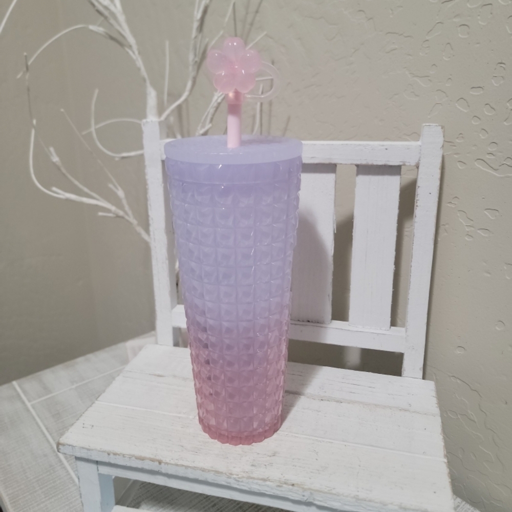 NEW 2026 Starbucks Cherry Blossom Sakura Studded Cold Cup Tumbler24oz Venti
